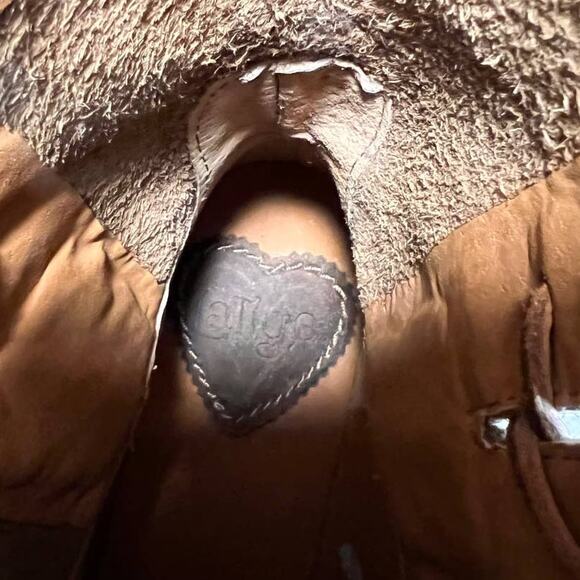 Latigo Women's Thistle Leather Boots Lace Up Harness Buckle Brown Size 7M - Picture 15 of 16